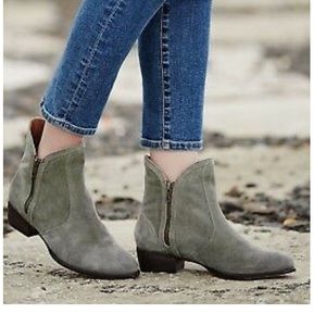 Seychelles Fur Lined Gray Lucky Penny Boots